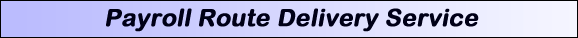Text Box: PAYROLL ROUTE DELIVERY SERVICE 
